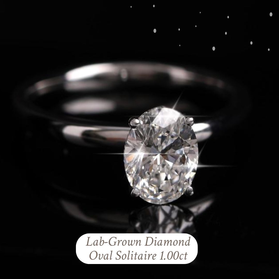 Oval Lab-Grown Diamond Ring